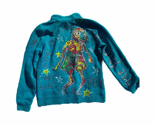 “Camp On That Campus” - Hand-Painted Free Palestine Jacket