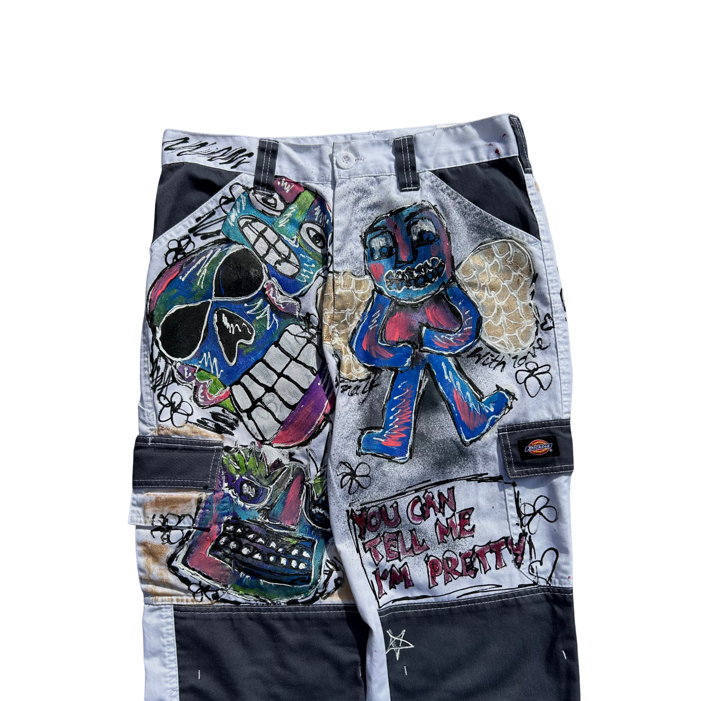 "You Can Tell Me I'm Pretty" Patchwork Pants