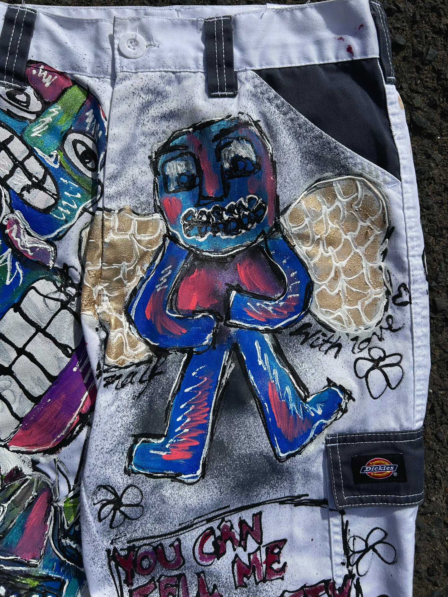 "You Can Tell Me I'm Pretty" Patchwork Pants