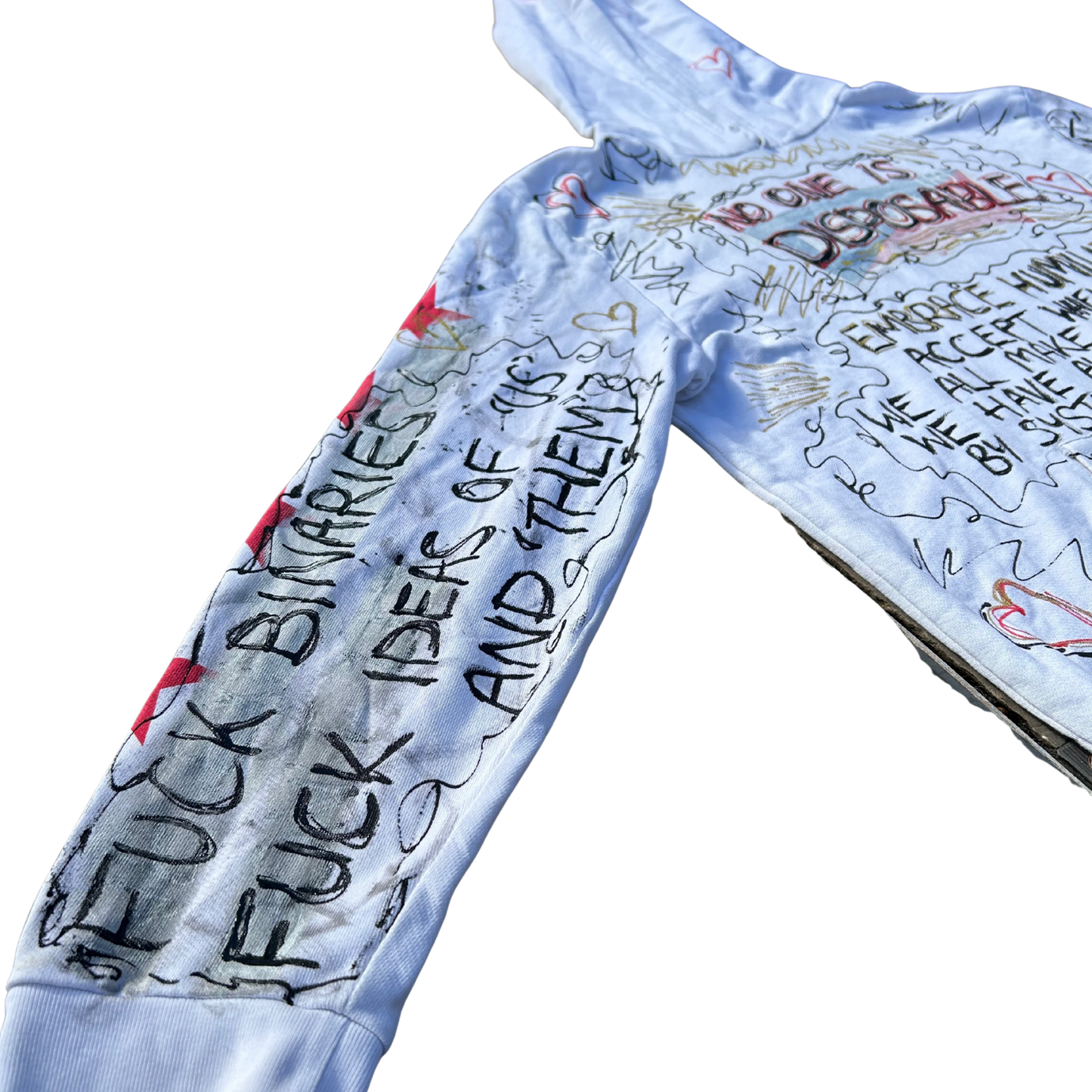 "No One Is Disposable" Manifesto Hoodie