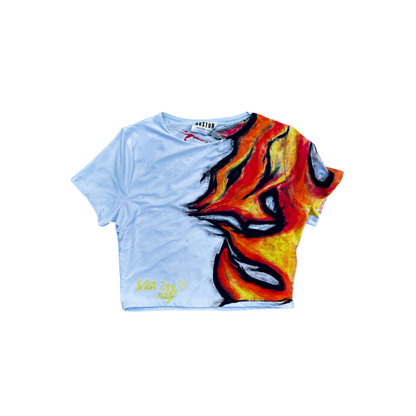 "Side Burn" Crop T