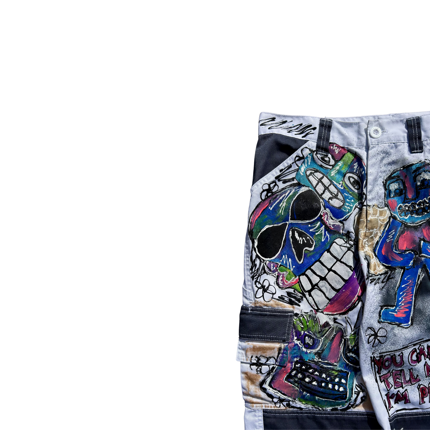 "You Can Tell Me I'm Pretty" Patchwork Pants