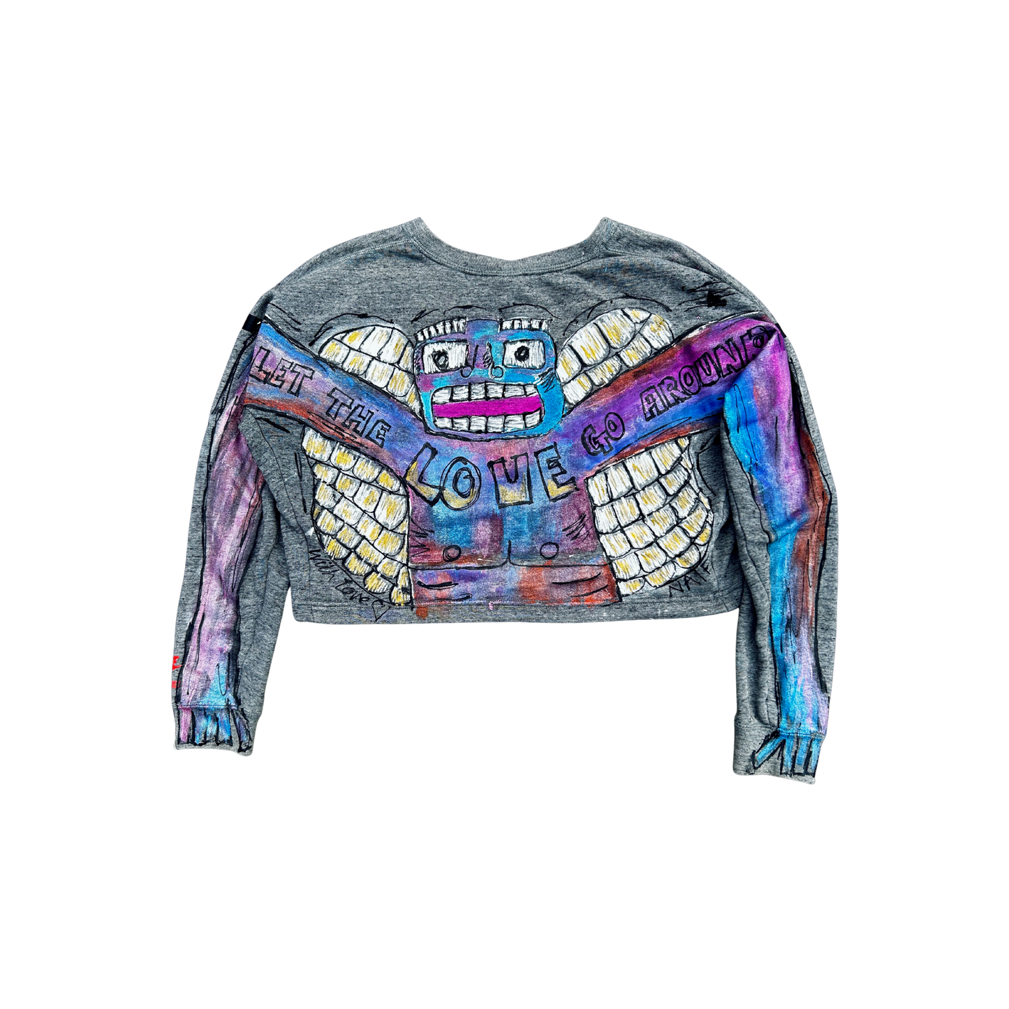 "Let The Love Go Around" Crop Sweatshirt