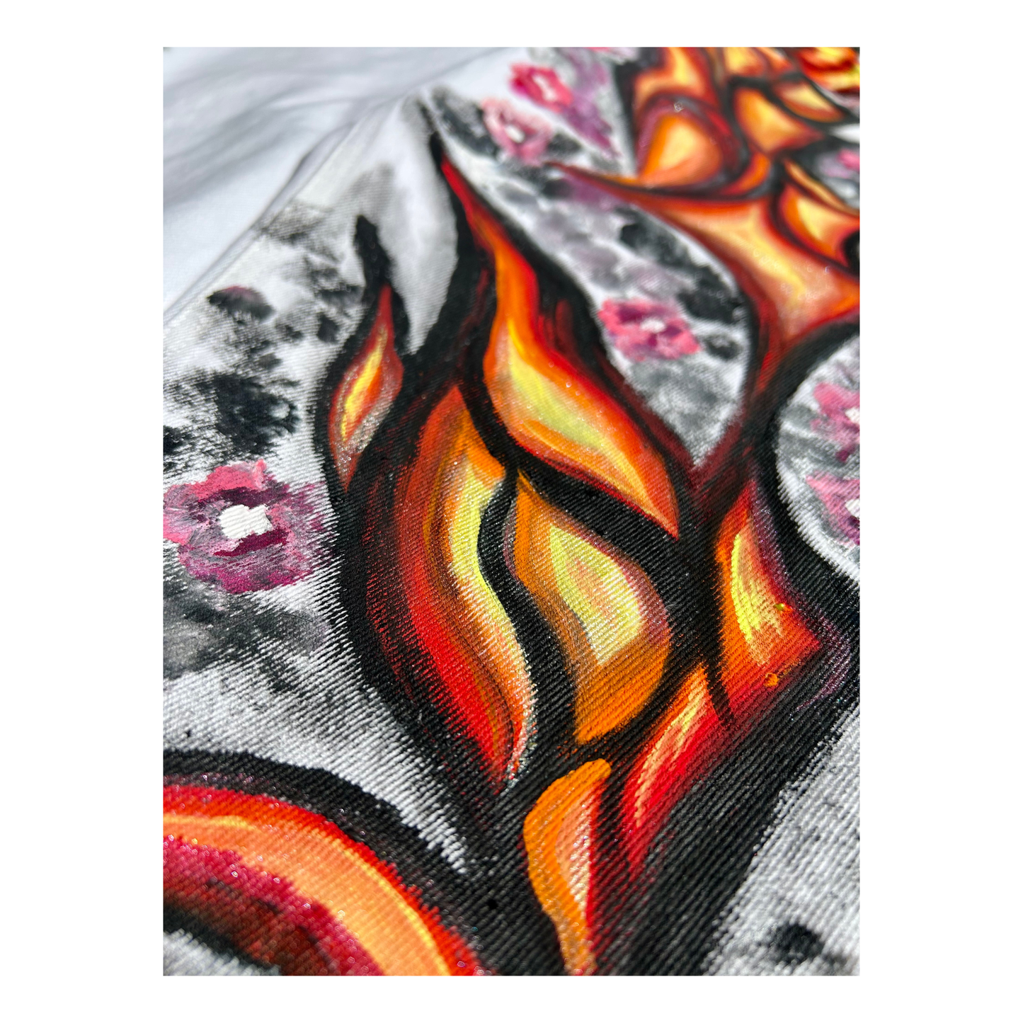 "Playing With Fire" White Jeans